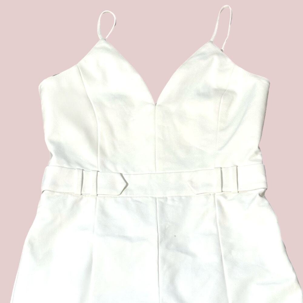 Cushnie Et Ochs Jumpsuit Sz 10 - Ivory - Spaghetti Strap - Bridal Rehearsal - Picture 5 of 12